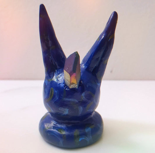Titanium Rainbow Rabbit Ring Holder