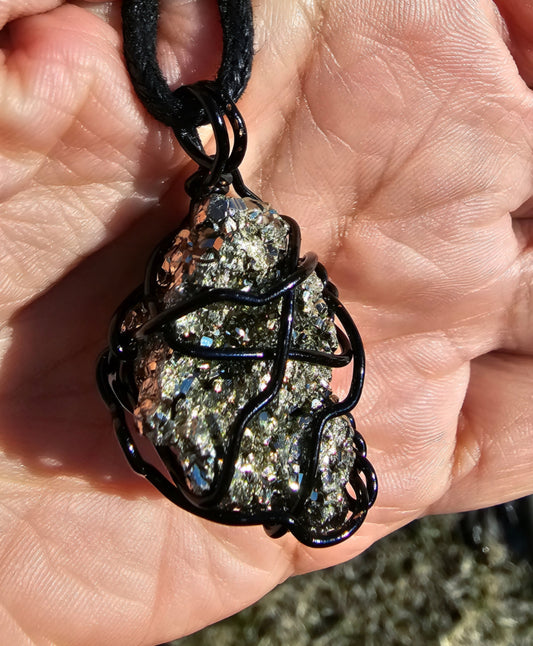 Raw Pyrite Necklace